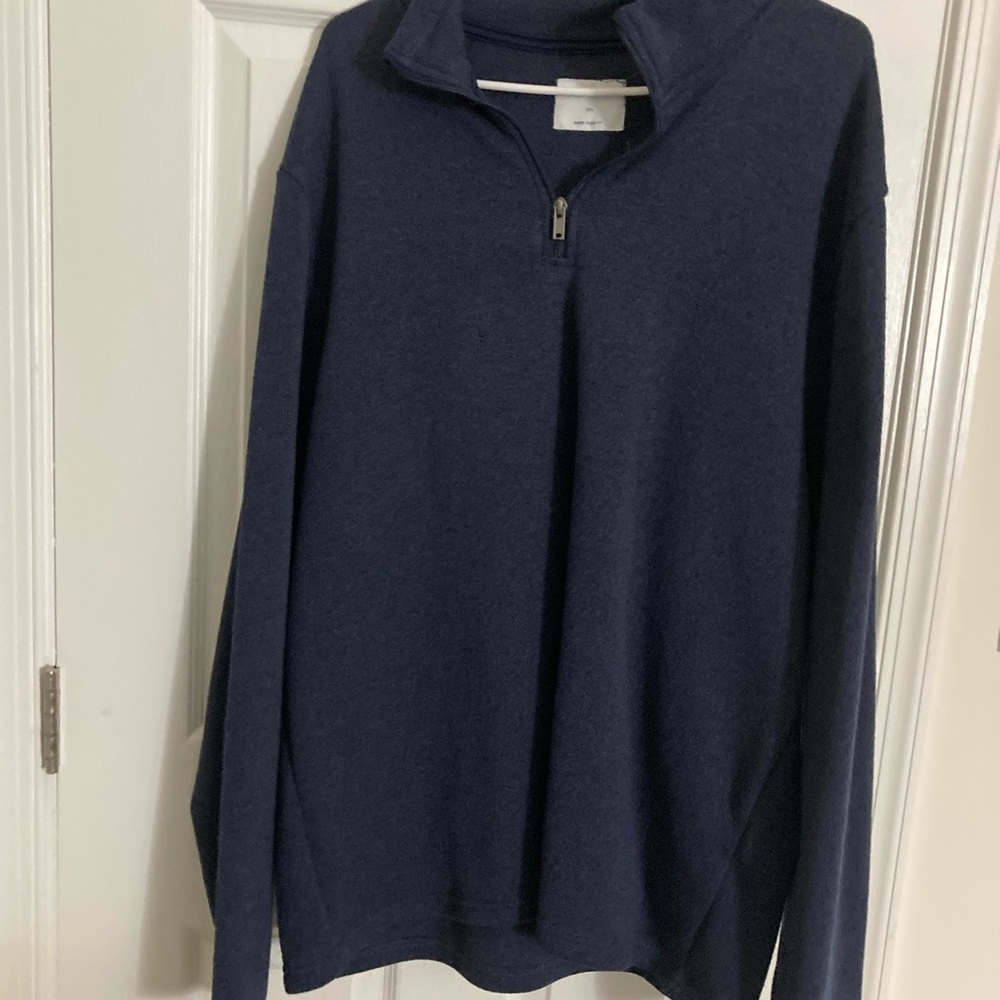 Old navy men’s half zip sweater 2X navy blue brand new